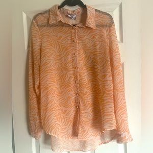 Princess Polly Tiger Striped Button Down